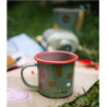 Mug-Map green -Sticky Lemon-  outings in nature