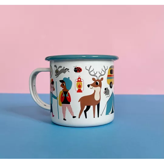 Enamel mug CAMPING - OMM Design - Petit Toi Lausanne