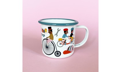 Enamel mug BIKE - OMM Design - Petit Toi Lausanne
