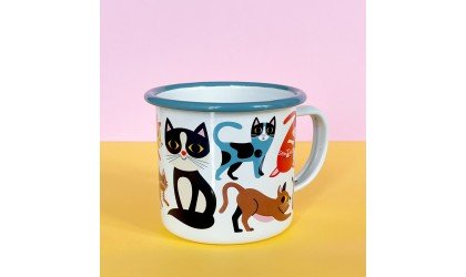 Enamel mug  CAT - OMM Design - Petit Toi Lausanne