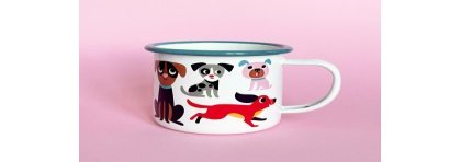 Tasse-émail-ENFANT-Dog-Lover