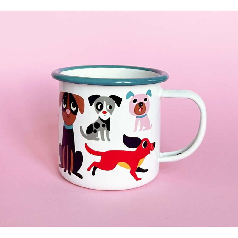 Tasse-émail-ENFANT-Dog-Lover