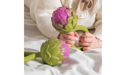 Rattle and teething toy for baby - Artichoke - Oli & Carol - Petit Toi