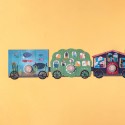 Puzzle train aux animaux et jeu en bois - My little train - Londji