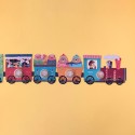 Puzzle train aux animaux et jeu en bois - My little train - Londji