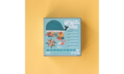 Jeu de créativité pour enfants : La baleine et les poissons