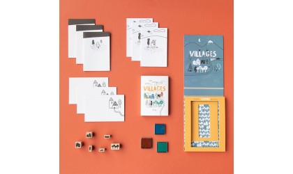 Activité timbres en bois Calming Stamps – Villages – Londji