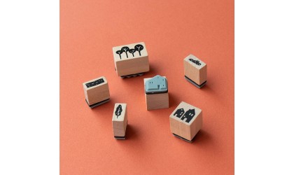 Activité timbres en bois Calming Stamps – Villages – Londji