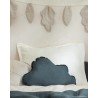 coussin - nuage - lin français - bleu vert - nobodinoz - lausanne