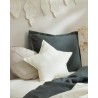 cushion - leaf - french linen - greige - nobodinoz - lausanne