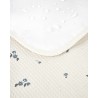 Mozart Waterproof changing pad lily blue Nobodinoz Petit-Toi