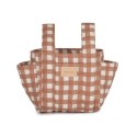Hyde park stroller organizer bag - TERRACOTTA CHECKS ¦ NOBODINOZ
