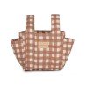 Hyde park stroller organizer bag - TERRACOTTA CHECKS ¦ NOBODINOZ