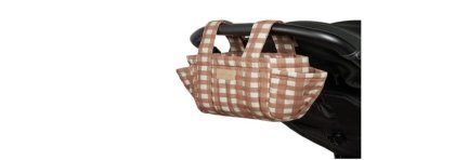 Hyde park stroller organizer bag - TERRACOTTA CHECKS ¦ NOBODINOZ