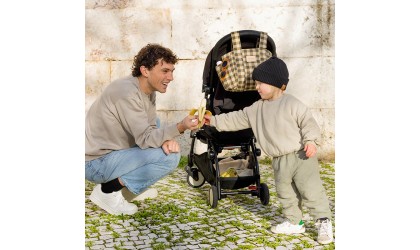 Hyde park stroller organizer bag - GREEN CHECKS ¦ NOBODINOZ