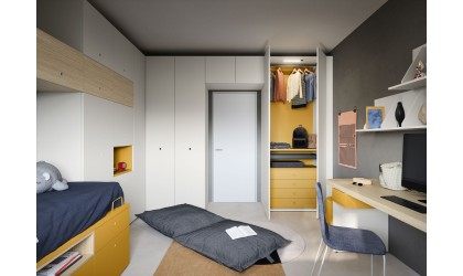 Customized Teenage Bedroom : Nidi Italian Furniture -  Lausanne