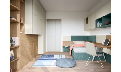 Customized Teenage Bedroom : Nidi Italian Furniture -  Lausanne