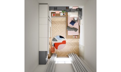 Customized Teenage Bedroom : Nidi Italian Furniture -  Lausanne