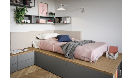 Customized Teenage Bedroom : Nidi Italian Furniture -  Lausanne