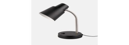 Leitmotiv table lamp for desk - Black