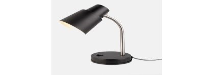 Leitmotiv table lamp for desk - Black