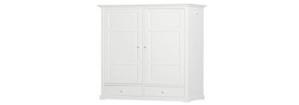 Wardrobe SEASIDE White - 2 doors ¦ Oliver Furniture Petit Toi