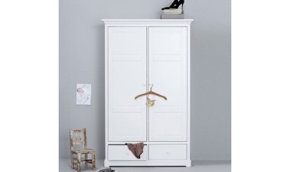 Armoire 2 portes Blanc - SEASIDE Oliver Furniture Petit Toi