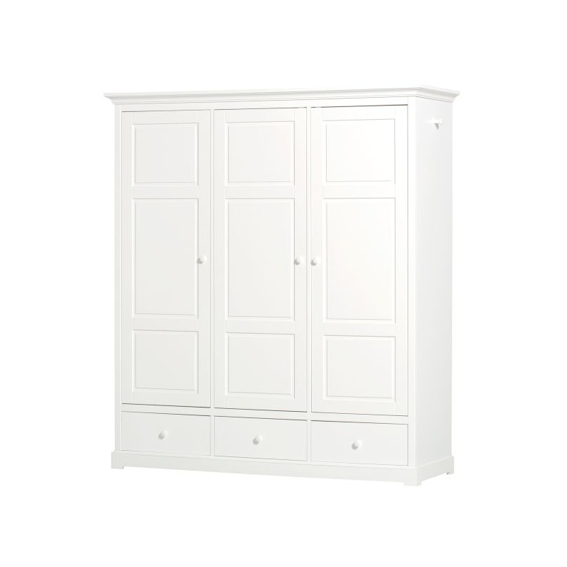 Armoire 3 portes Blanc - Seaside Oliver Furniture Petit Toi Armoire 3 portes Blanc - Seaside Oliver Furniture Petit Toi