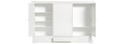 Wardrobe 3-door White - Seaside Oliver Furniture - Petit Toi