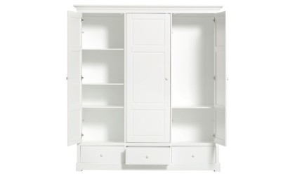 Armoire 3 portes Blanc - Seaside Oliver Furniture Petit Toi
