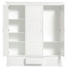 Wardrobe 3-door White - Seaside Oliver Furniture - Petit Toi