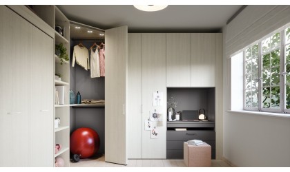Armoire modulable portes battantes – Nidi by Battistella – Petit Toi