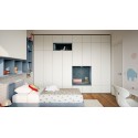 Modular kids wardrobe hinged doors - Nidi by Battistella - Petit Toi