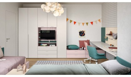 Armoire modulable portes battantes – Nidi by Battistella – Petit Toi