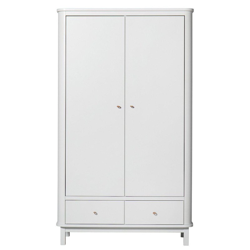 Kids Wardrobe - White (2 doors) - Oliver Furniture - Petit Toi Lausanne Kids Wardrobe - White (2 doors) - Oliver Furniture - Petit Toi Lausanne