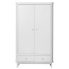 Kids Wardrobe - White (2 doors)  - Oliver Furniture - Petit Toi Lausanne