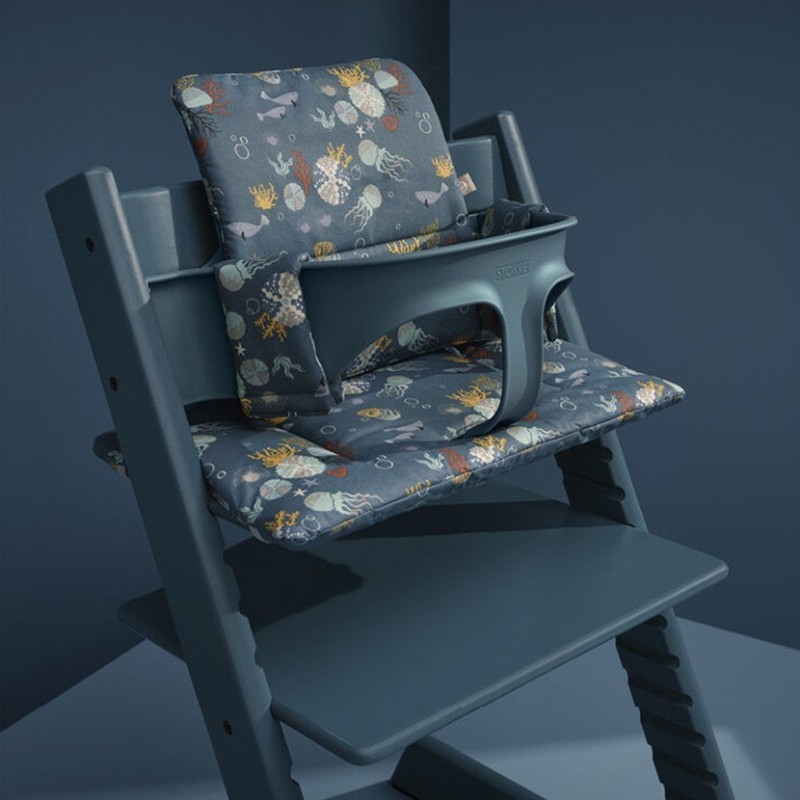 Trapp Chair Stokke Baby Set Midnight Blue Cushion Stokke Tripp