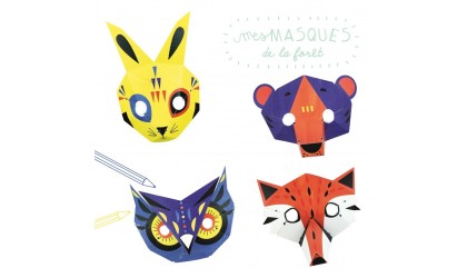 KIT CRÉATIF - Masques de la foret