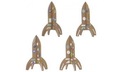 KIT CRÉATIF - Fusées extraterrestres + Stickers