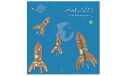 CREATIVE KIT - Alien rockets + Stickers