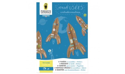 KIT CRÉATIF - Fusées extraterrestres + Stickers