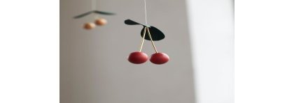 Decorative mobile - Cherries and Bird - Fensted