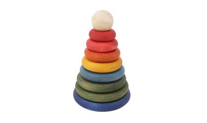 Stacking rings Rainbow - Wooden Toys