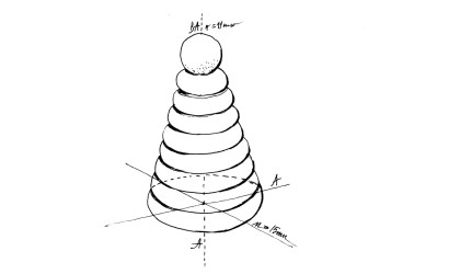 Stacking rings Wood Natural - Wooden Toys