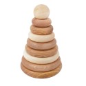Anneaux empilables en bois  – Naturelle