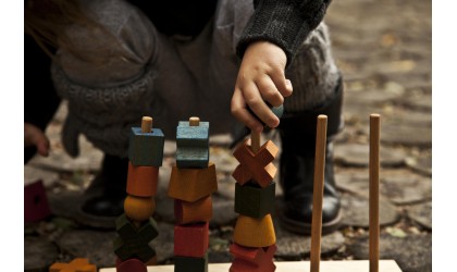 Montessori stacking toy - Rainbow