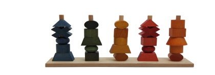 Montessori stacking toy - Rainbow