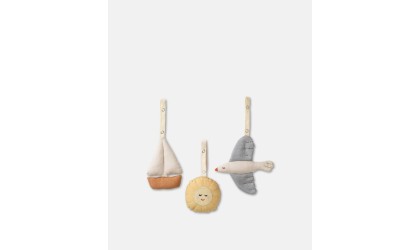 Set of 3 eco linen toys - sailboats DEAR APRIL