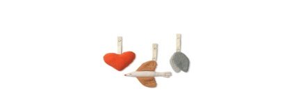 Set of 3 eco linen toys -  DEAR APRIL