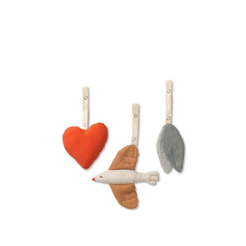 Set of 3 eco linen toys -  DEAR APRIL